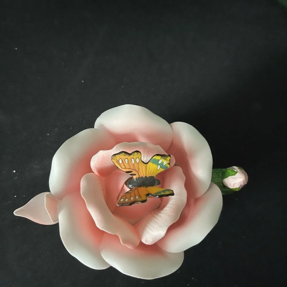 Decorative butterfly tea kettle